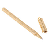 Maxbell Brass 0.5mm Trim Signature Gel Pen with Bag Case for Bussiness Gifts 15.5cm