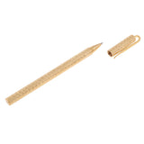 Maxbell Brass 0.5mm Trim Signature Gel Pen with Bag Case for Bussiness Gifts 15.5cm