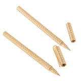 Maxbell Brass 0.5mm Trim Signature Gel Pen with Bag Case for Bussiness Gifts 15.5cm