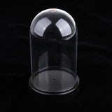 2x Acrylic Dustproof Cover Display Case Round Base for Action Figure 10x16cm
