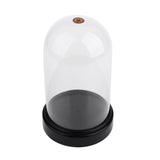 2x Acrylic Dustproof Cover Display Case Round Base for Action Figure 10x16cm