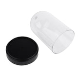 2x Acrylic Dustproof Cover Display Case Round Base for Action Figure 10x16cm