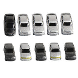Maxbell 5 Pieces 1:75 Scale Car Model DIY Sand Table Building Model Material Scene