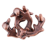 Maxbell Classic Metal Unlock Ring Game Brain Teaser Puzzle for Adults Children Toy