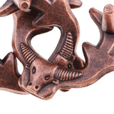 Maxbell Classic Metal Unlock Ring Game Brain Teaser Puzzle for Adults Children Toy