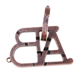 Maxbell Classic Metal Unlock Ring Game Brain Teaser Puzzle for Adults Children Toy