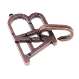 Maxbell Classic Metal Unlock Ring Game Brain Teaser Puzzle for Adults Children Toy