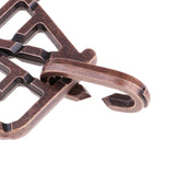 Maxbell Classic Metal Unlock Ring Game Brain Teaser Puzzle for Adults Children Toy