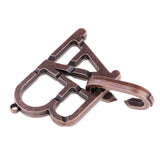 Maxbell Classic Metal Unlock Ring Game Brain Teaser Puzzle for Adults Children Toy