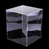 Maxbell Clear Acrylic Miniature Doll Figure Display Case Cube Showbox Dustproof DIY