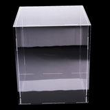 Maxbell Clear Acrylic Miniature Doll Figure Display Case Cube Showbox Dustproof DIY