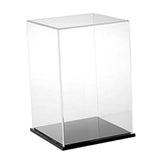 Maxbell Clear Acrylic Miniature Doll Figure Display Case Cube Showbox Dustproof DIY