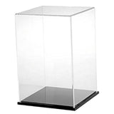 Maxbell Clear Acrylic Miniature Doll Figure Display Case Cube Showbox Dustproof DIY