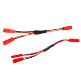 Maxbell 2Piece ESC Battery JST Female Connector Y Cable for 1/10 RC Crawler Buggy