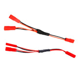 Maxbell 2Piece ESC Battery JST Female Connector Y Cable for 1/10 RC Crawler Buggy