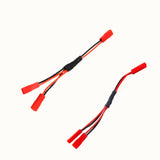 Maxbell 2Piece ESC Battery JST Female Connector Y Cable for 1/10 RC Crawler Buggy