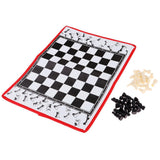 Maxbell Portable Folding International Chess Game Board 35x26.5cm + Chess Pieces - Aladdin Shoppers