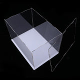 Maxbell Clear Acrylic Display Case Box 32x25x25cm Perspex Cube for Mini Doll Figures - Aladdin Shoppers