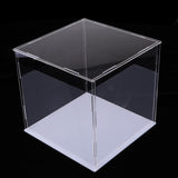 Maxbell Clear Jewelry Acrylic Display Show Box Case Dustproof Stand Protection 25cm - Aladdin Shoppers