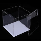 Maxbell Clear Jewelry Acrylic Display Show Box Case Dustproof Stand Protection 25cm - Aladdin Shoppers