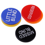 Maxbell Collectible Casino Poker Games Dealer Button BIG BLIND LITTLE BLIND RESERVED - Aladdin Shoppers