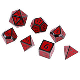 Maxbell 7 Pieces set Mini Polyhedral dice Set Red D4 D6 D8 D10 D12 D20 D&D RPG - Aladdin Shoppers
