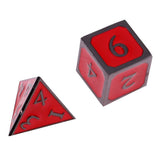Maxbell 7 Pieces set Mini Polyhedral dice Set Red D4 D6 D8 D10 D12 D20 D&D RPG - Aladdin Shoppers