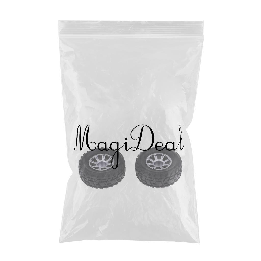 Maxbell Maxbell 2pcs Plastic Wheel Rubber Tires for WLtoys A949   RC Car Spare Parts