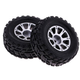 Maxbell 2pcs Plastic Wheel Rubber Tires for WLtoys A949 RC Car Spare Parts - Aladdin Shoppers