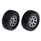 Maxbell 2pcs Plastic Wheel Rubber Tires for WLtoys A949 RC Car Spare Parts - Aladdin Shoppers