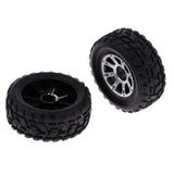 Maxbell 2pcs Plastic Wheel Rubber Tires for WLtoys A949 RC Car Spare Parts - Aladdin Shoppers