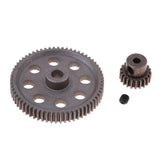 Maxbell Steel Diff Main Gear 64T & Motor Pinion 21T for HSP 94111 1/10 RC Truck Car - Aladdin Shoppers