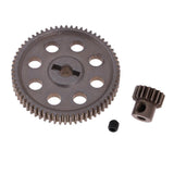 Maxbell Steel Diff Main Gear 64T & Motor Pinion 21T for HSP 94111 1/10 RC Truck Car - Aladdin Shoppers