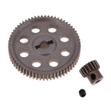 Maxbell Steel Diff Main Gear 64T & Motor Pinion 21T for HSP 94111 1/10 RC Truck Car - Aladdin Shoppers