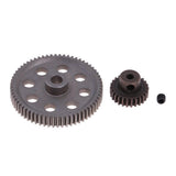 Maxbell Steel Diff Main Gear 64T & Motor Pinion 26T for HSP 94123 1/10 RC Truck Car - Aladdin Shoppers