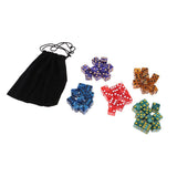 Maxbell 50Pcs Six Sided D6 Dice Set Spotted for Dungeons and Dragons Party Roleplay - Aladdin Shoppers