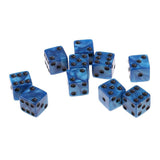 Maxbell 50Pcs Six Sided D6 Dice Set Spotted for Dungeons and Dragons Party Roleplay - Aladdin Shoppers