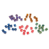 Maxbell 50Pcs Six Sided D6 Dice Set Spotted for Dungeons and Dragons Party Roleplay - Aladdin Shoppers