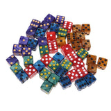 Maxbell 50Pcs Six Sided D6 Dice Set Spotted for Dungeons and Dragons Party Roleplay - Aladdin Shoppers
