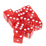 Maxbell 50Pcs Six Sided D6 Dice Set Spotted for Dungeons and Dragons Party Roleplay - Aladdin Shoppers