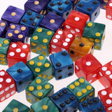Maxbell 50Pcs Six Sided D6 Dice Set Spotted for Dungeons and Dragons Party Roleplay - Aladdin Shoppers