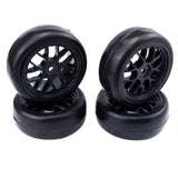 Maxbell 1/10 RC Drift Car Spare Part 65mm Black Rubber Tire Tyres for LRP Traxxas 4x - Aladdin Shoppers