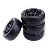 Maxbell 1/10 RC Drift Car Spare Part 65mm Black Rubber Tire Tyres for LRP Traxxas 4x - Aladdin Shoppers