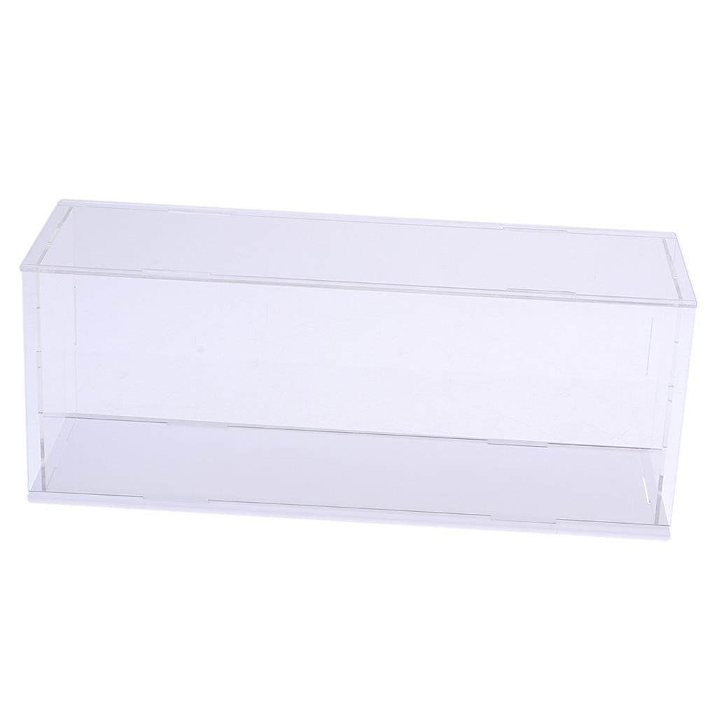Maxbell Maxbell Modern Acrylic Toy Display Show Case Dustproof Box Ornament Protection Tool 28x8x11cm