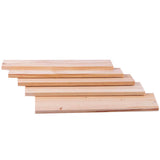 10pcs Wooden Strips Wood Sticks Pine Wood Long Sticks for Crafts 250x50x8mm