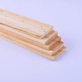 10pcs Wooden Strips Wood Sticks Pine Wood Long Sticks for Crafts 250x50x8mm