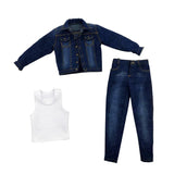 1/6 Scale Male Body Jeans Pants Shirts Jacket Coat for 12inch Action Figure