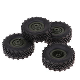 Maxbell 4pcs Rubber Tire Tyres with Wheels for WPL 1/16 Scale Army Truck Spare Parts - Aladdin Shoppers