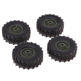 Maxbell 4pcs Rubber Tire Tyres with Wheels for WPL 1/16 Scale Army Truck Spare Parts - Aladdin Shoppers