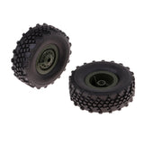 Maxbell 4pcs Rubber Tire Tyres with Wheels for WPL 1/16 Scale Army Truck Spare Parts - Aladdin Shoppers